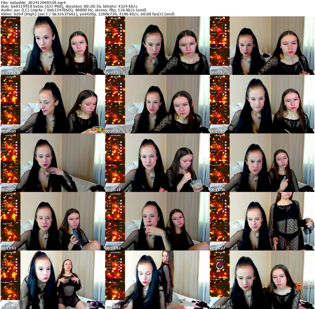 Preview thumb from milashki on 2024-12-04 @ bongacams