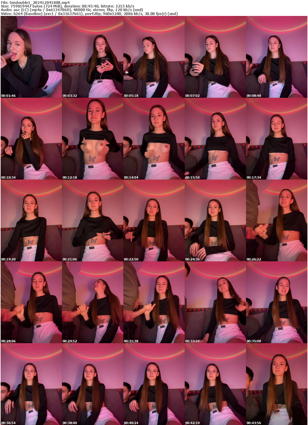 Preview thumb from tendouble1 on 2024-12-04 @ bongacams