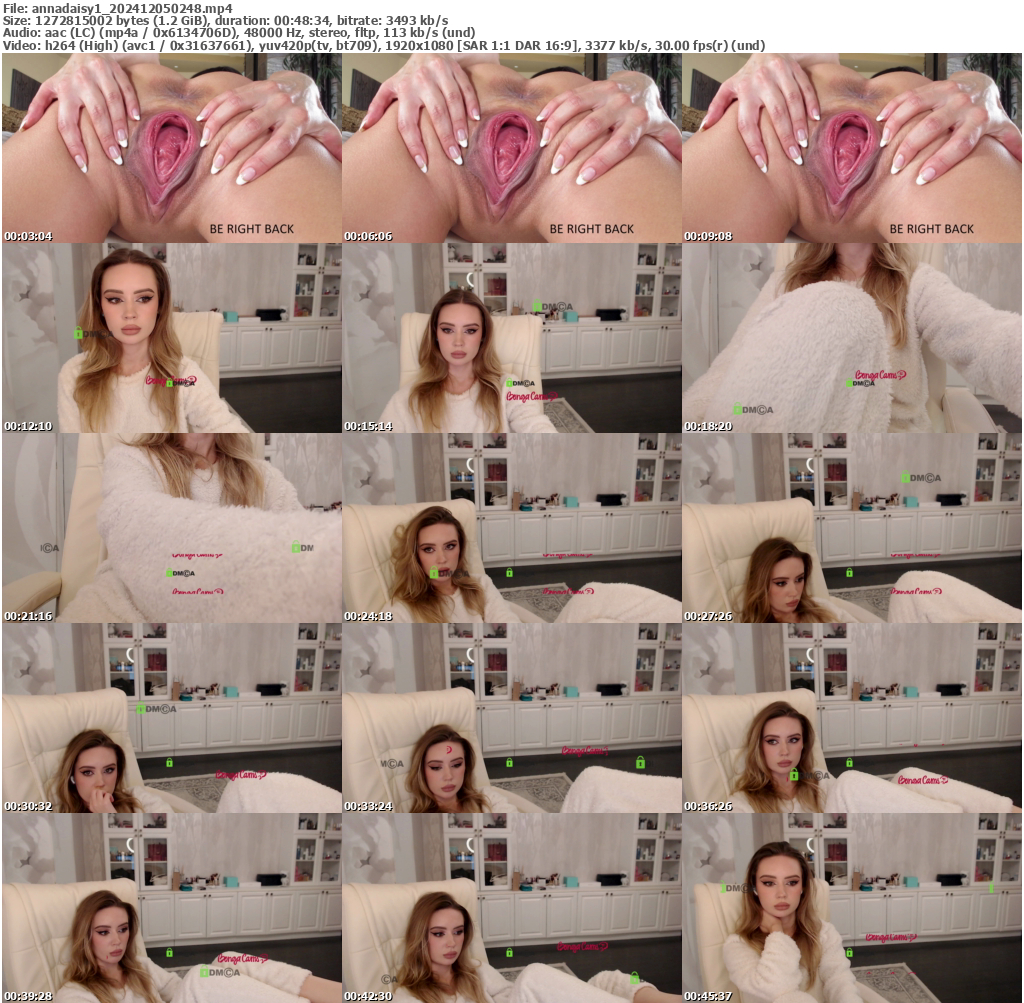 Preview thumb from annadaisy1 on 2024-12-05 @ bongacams