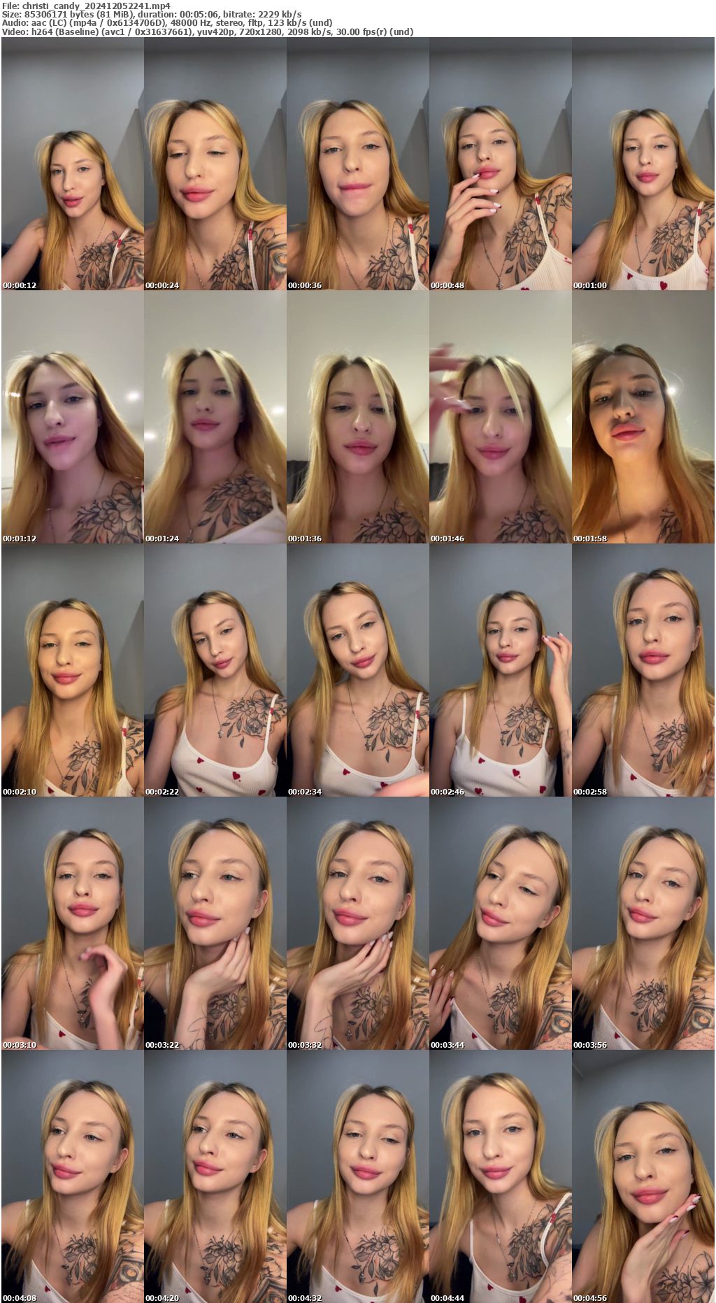 Preview thumb from christi_candy on 2024-12-05 @ bongacams