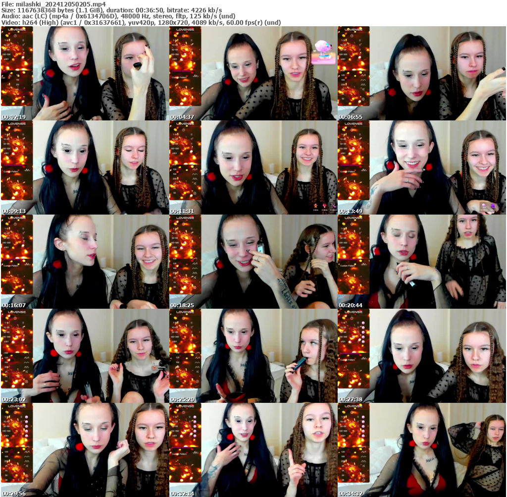 Preview thumb from milashki on 2024-12-05 @ bongacams