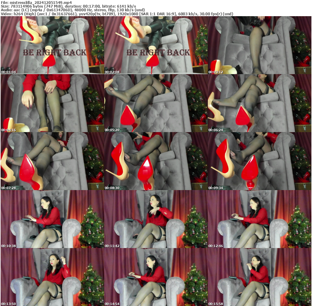 Preview thumb from mistresslilla on 2024-12-05 @ bongacams