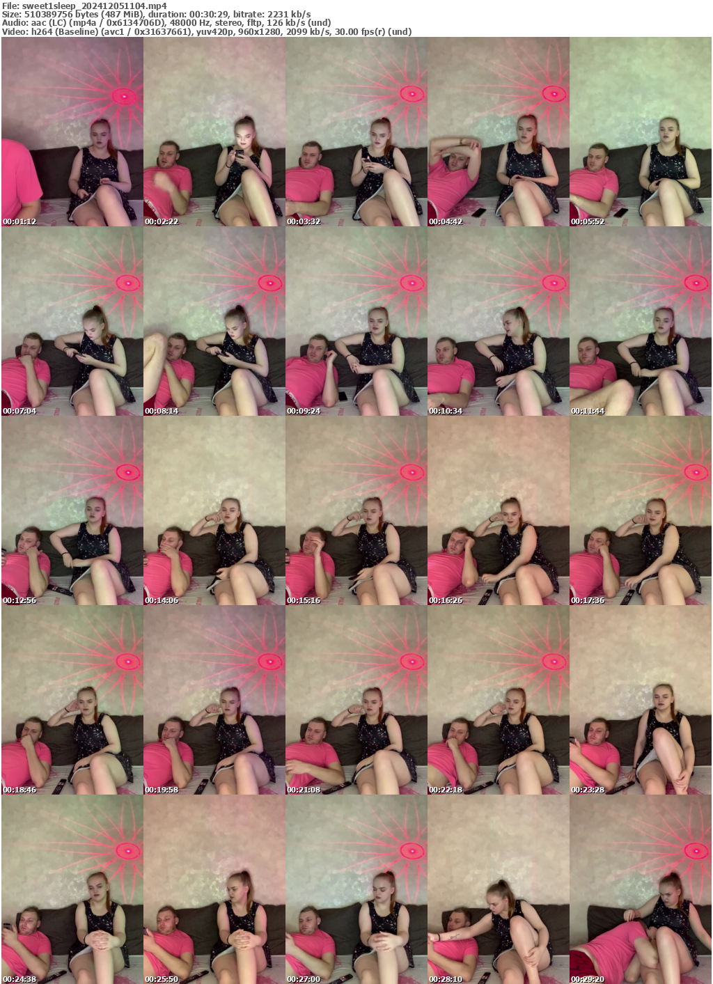 Preview thumb from sweet1sleep on 2024-12-05 @ bongacams