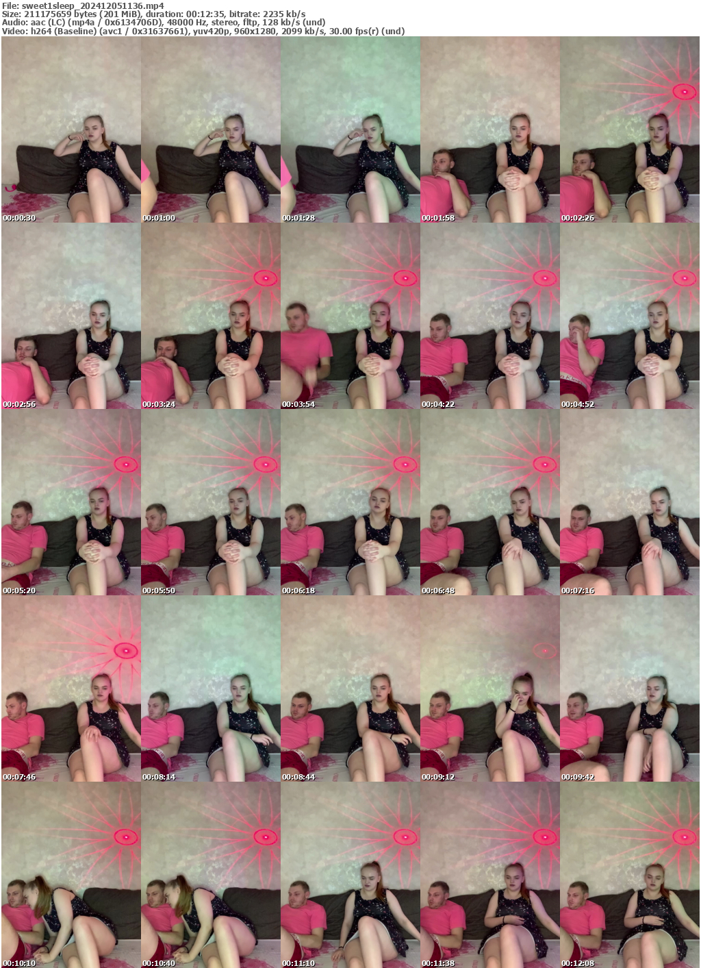 Preview thumb from sweet1sleep on 2024-12-05 @ bongacams