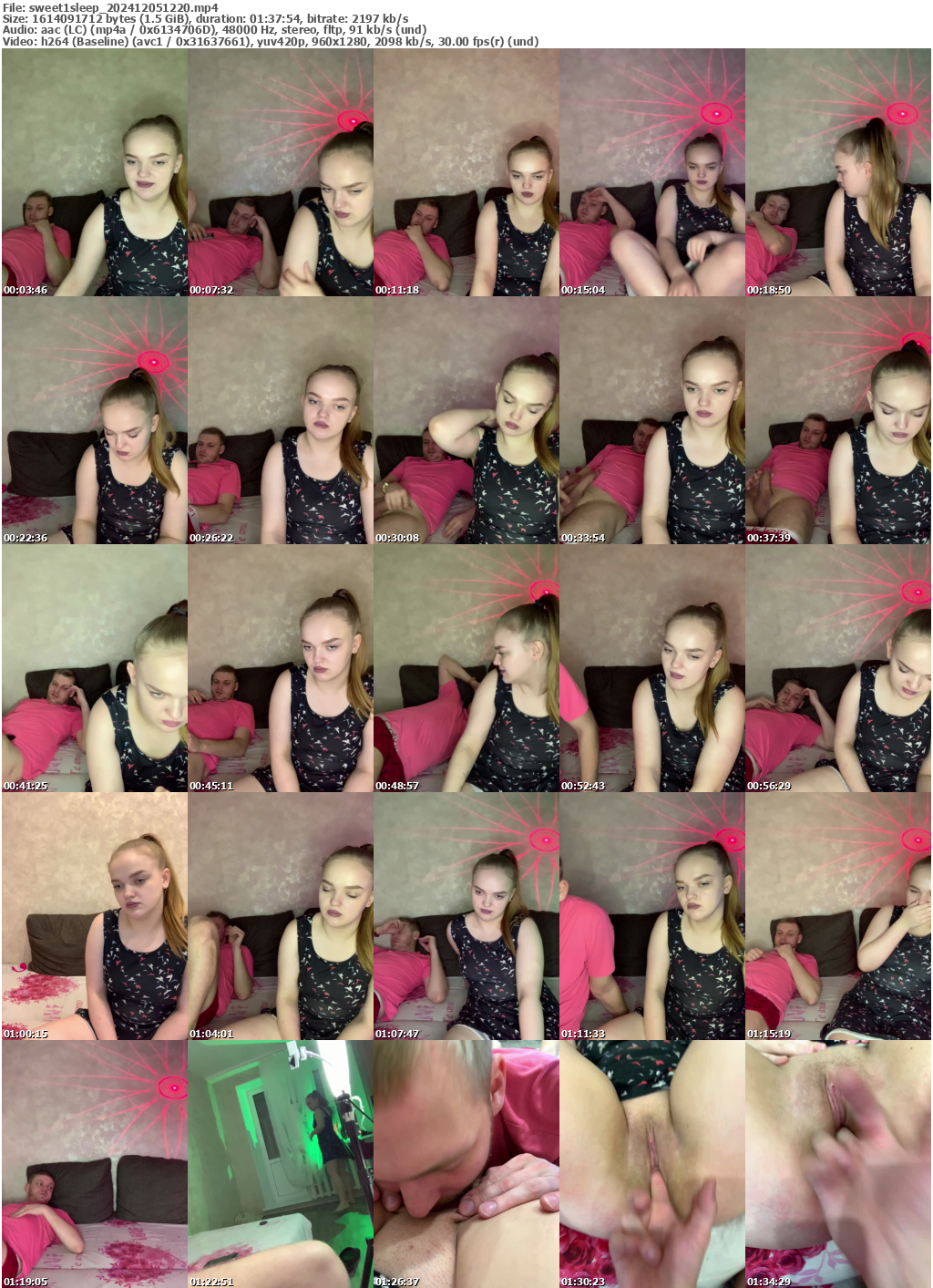 Preview thumb from sweet1sleep on 2024-12-05 @ bongacams