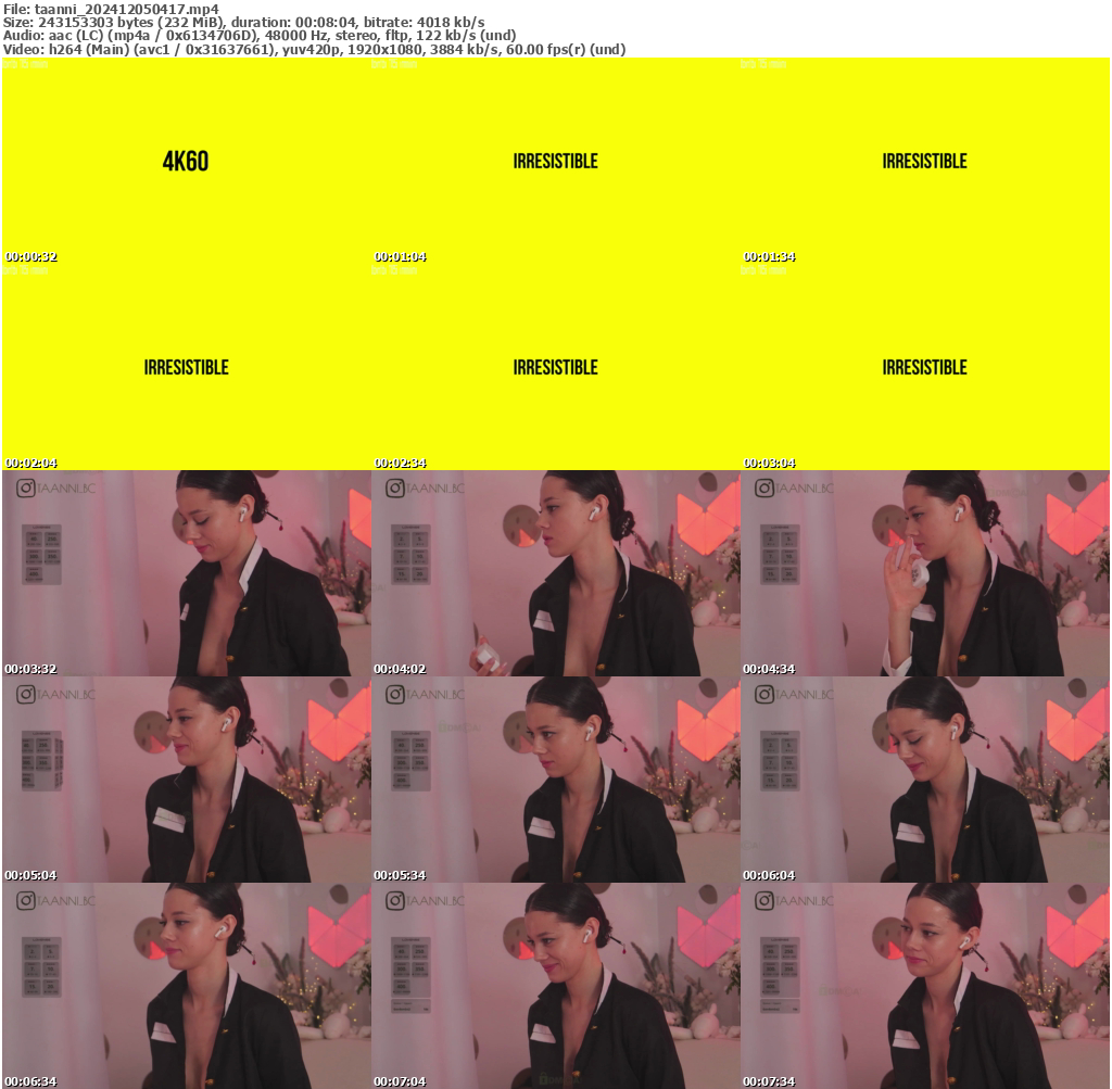 Preview thumb from taanni on 2024-12-05 @ bongacams