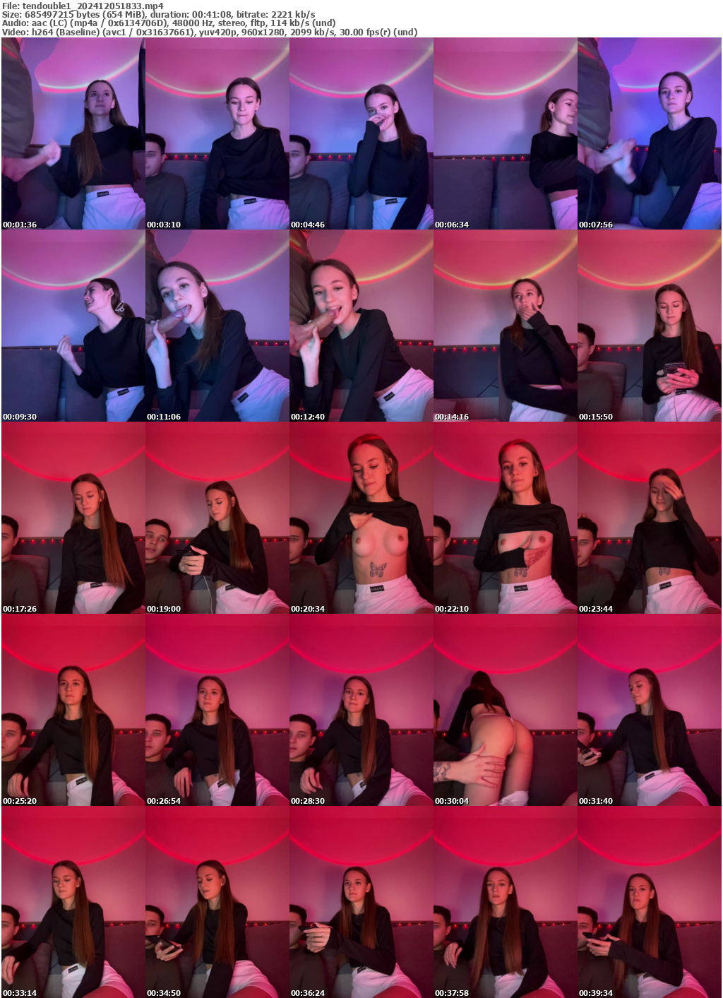 Preview thumb from tendouble1 on 2024-12-05 @ bongacams