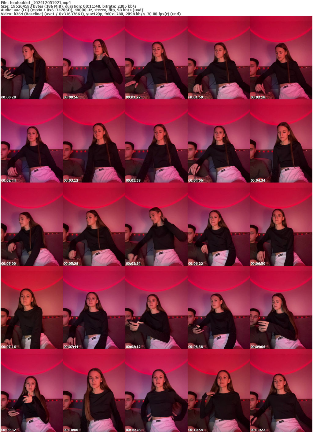 Preview thumb from tendouble1 on 2024-12-05 @ bongacams