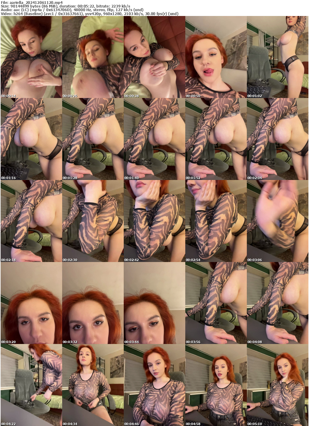 Preview thumb from aariella on 2024-12-06 @ bongacams