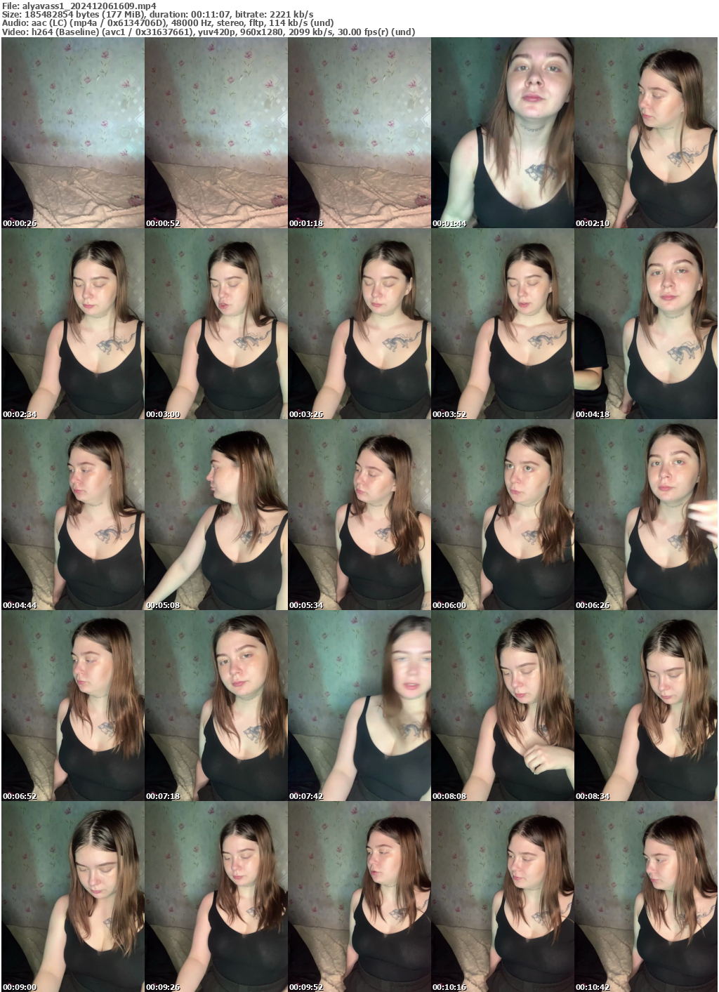 Preview thumb from alyavass1 on 2024-12-06 @ bongacams