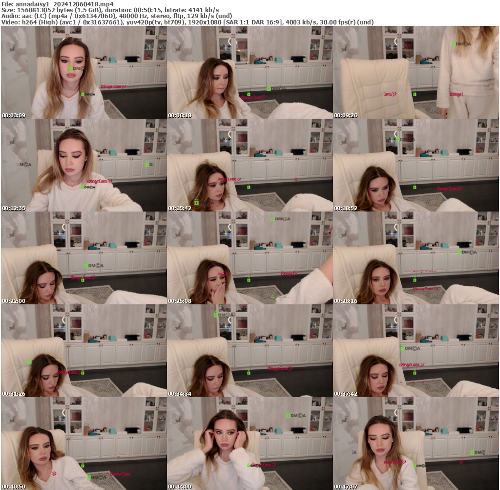 Preview thumb from annadaisy1 on 2024-12-06 @ bongacams