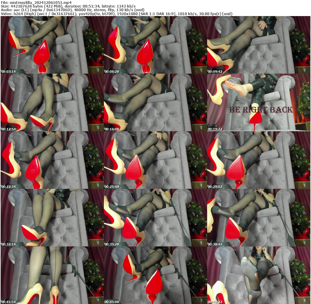 Preview thumb from mistresslilla on 2024-12-06 @ bongacams