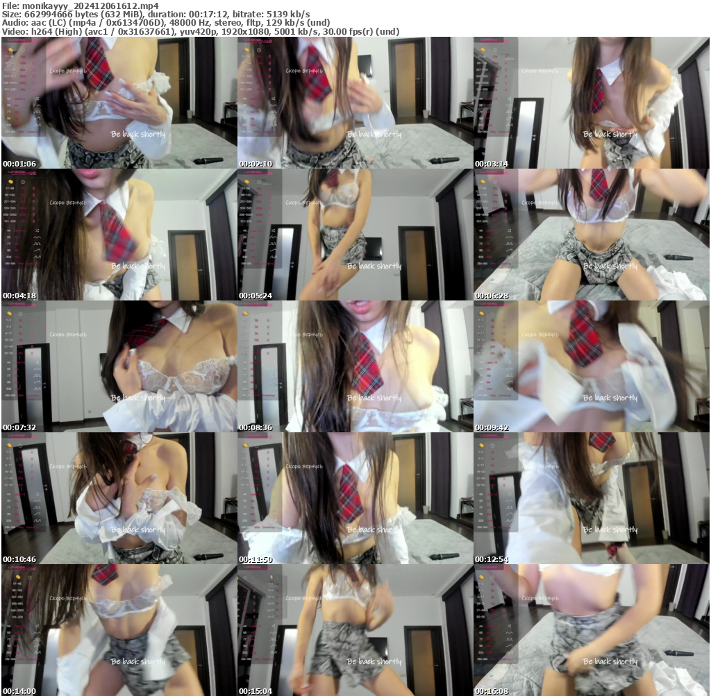 Preview thumb from monikayyy on 2024-12-06 @ bongacams