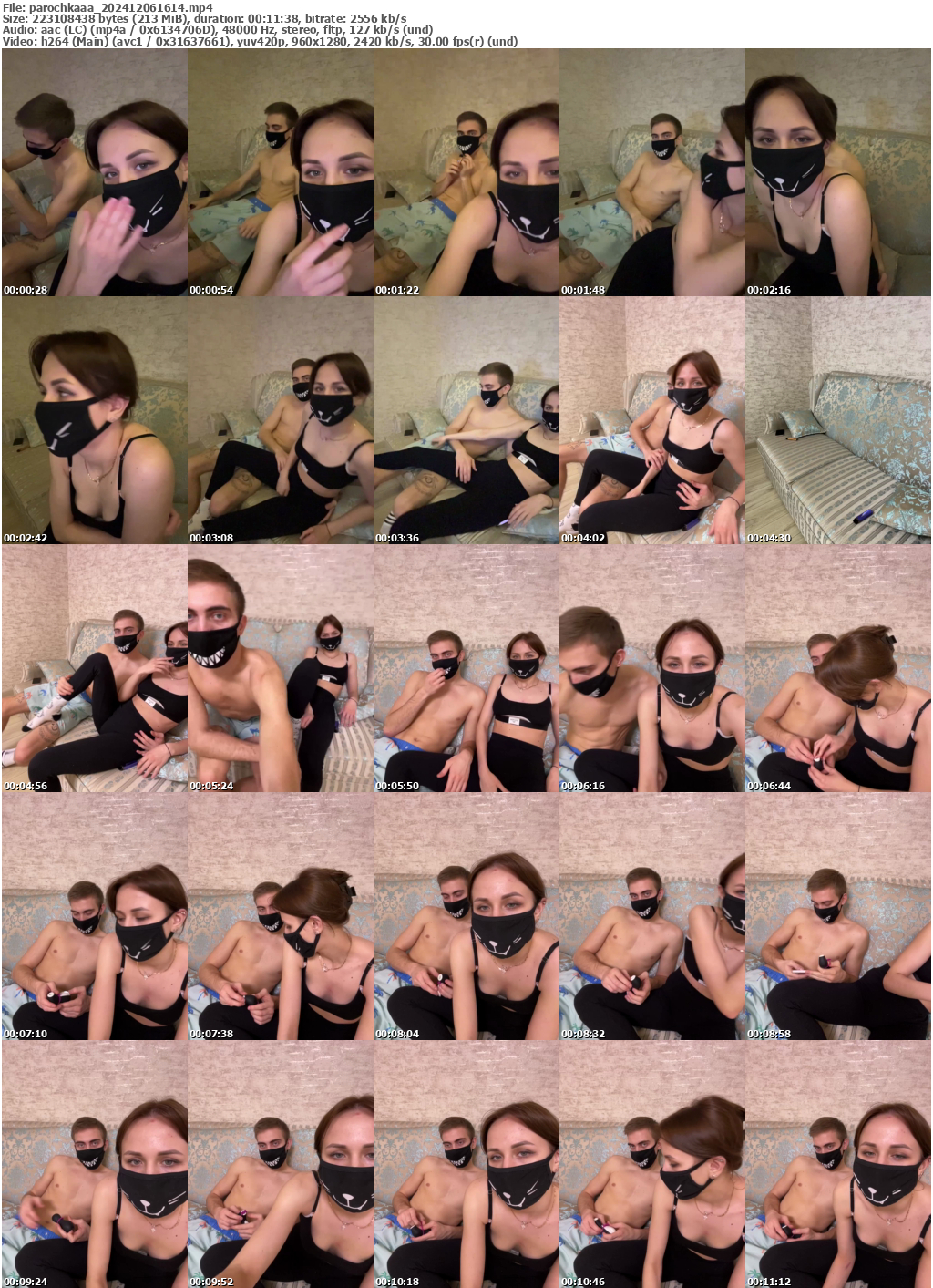 Preview thumb from parochkaaa on 2024-12-06 @ bongacams