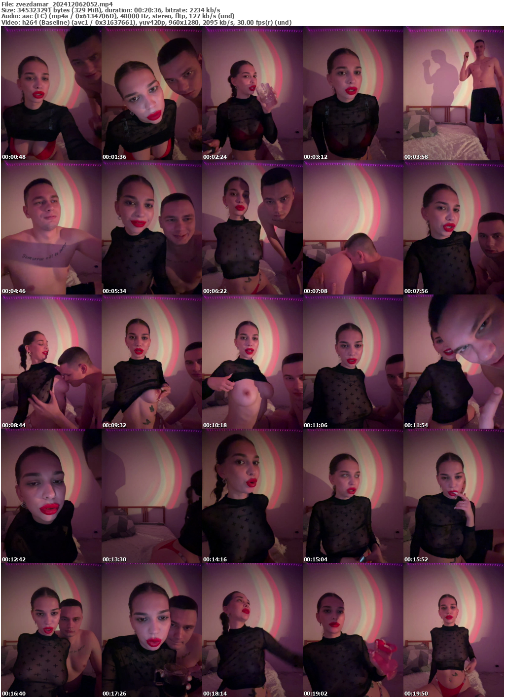 Preview thumb from zvezdamar on 2024-12-06 @ bongacams