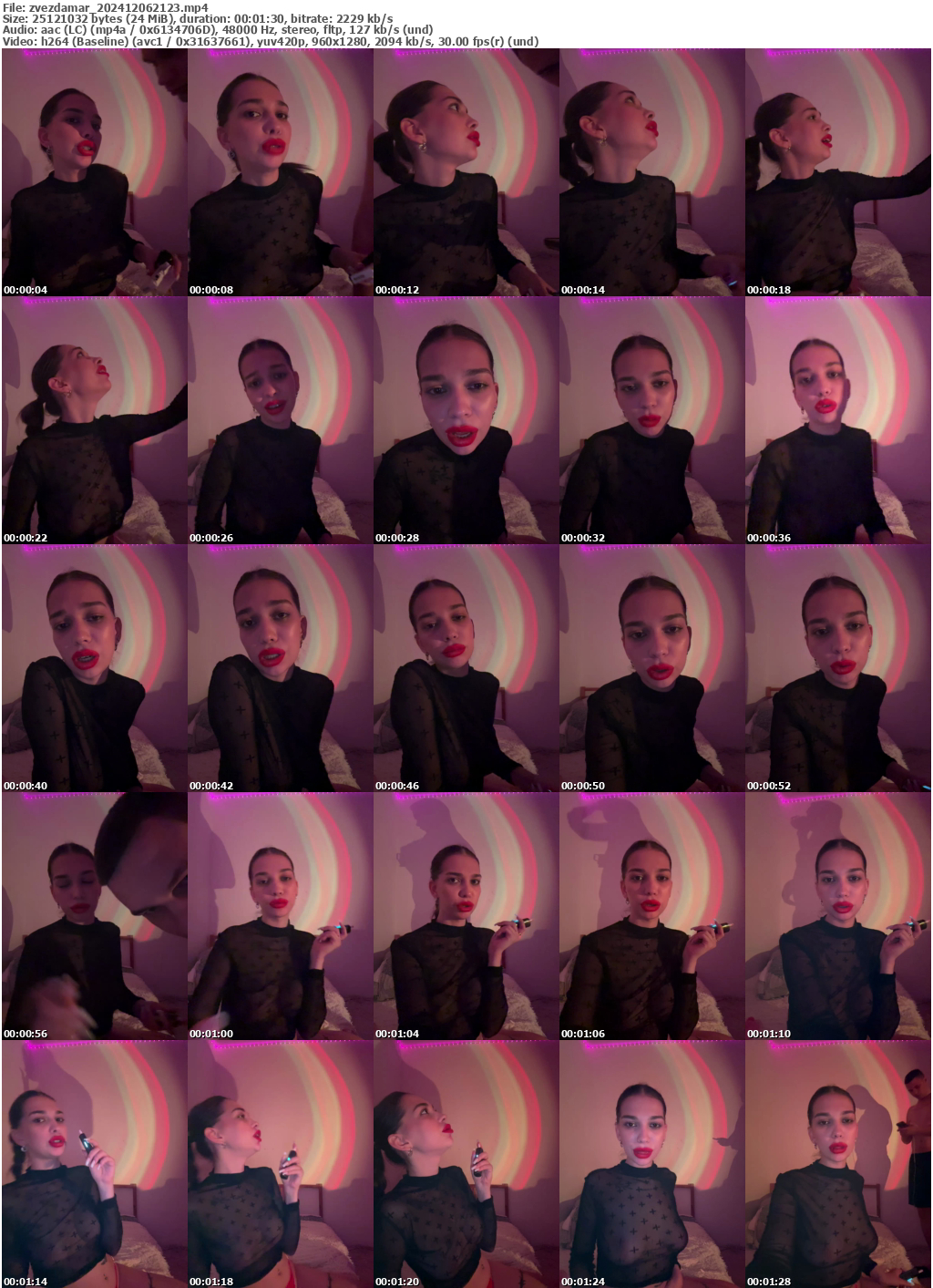 Preview thumb from zvezdamar on 2024-12-06 @ bongacams