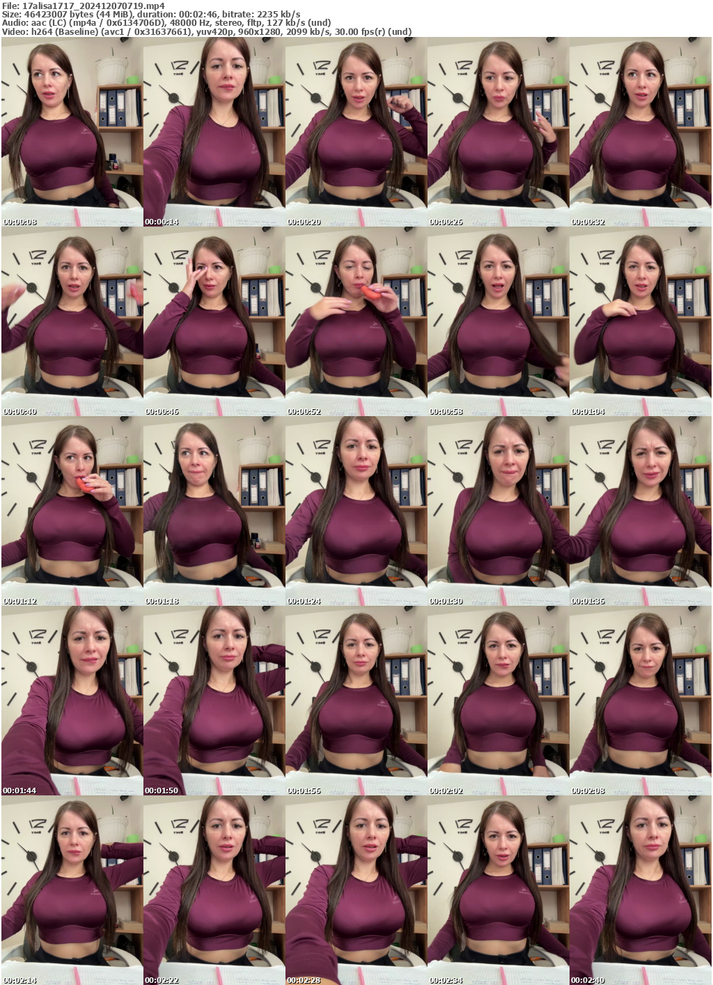 Preview thumb from 17alisa1717 on 2024-12-07 @ bongacams