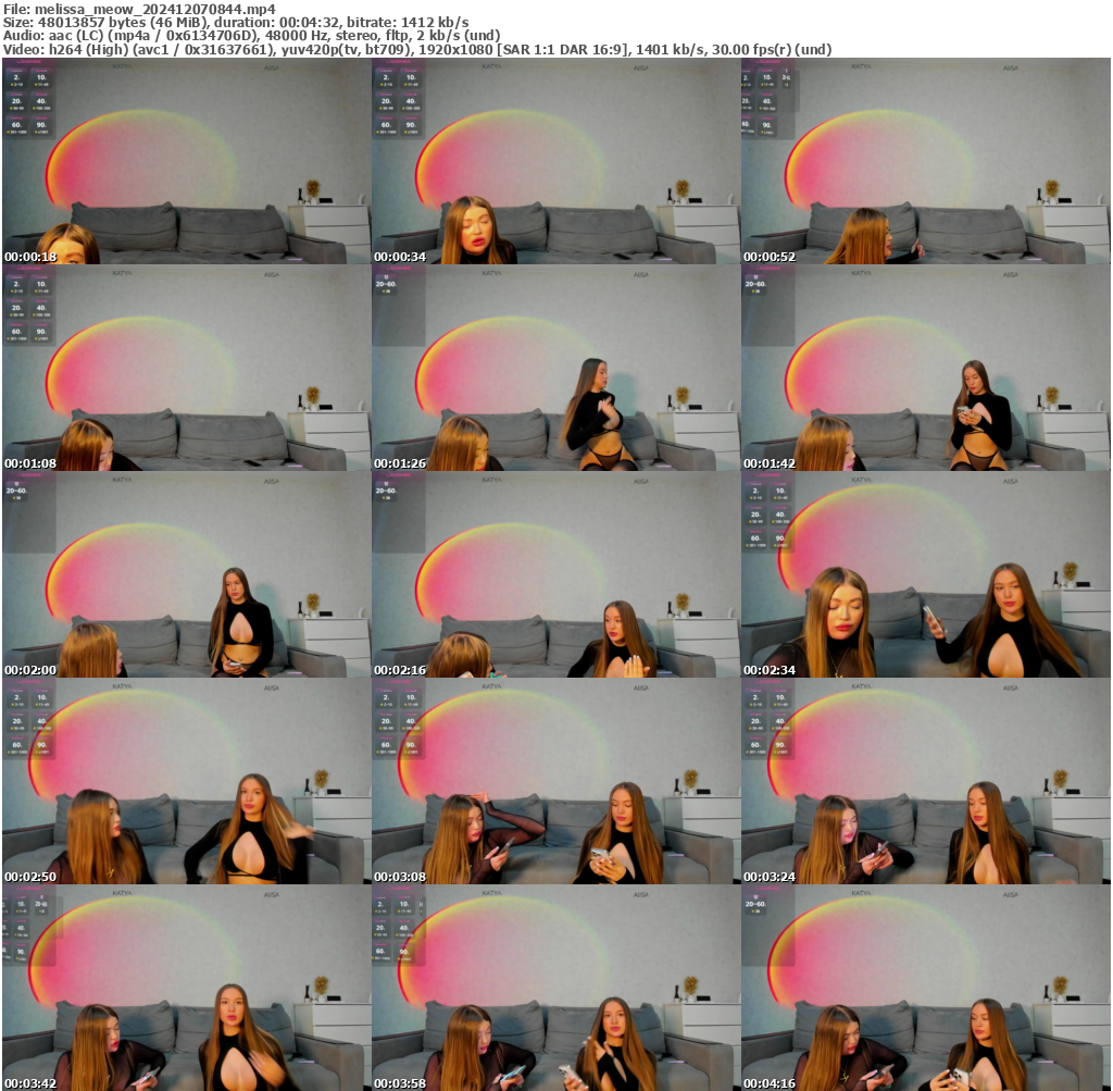 Preview thumb from melissa_meow on 2024-12-07 @ bongacams