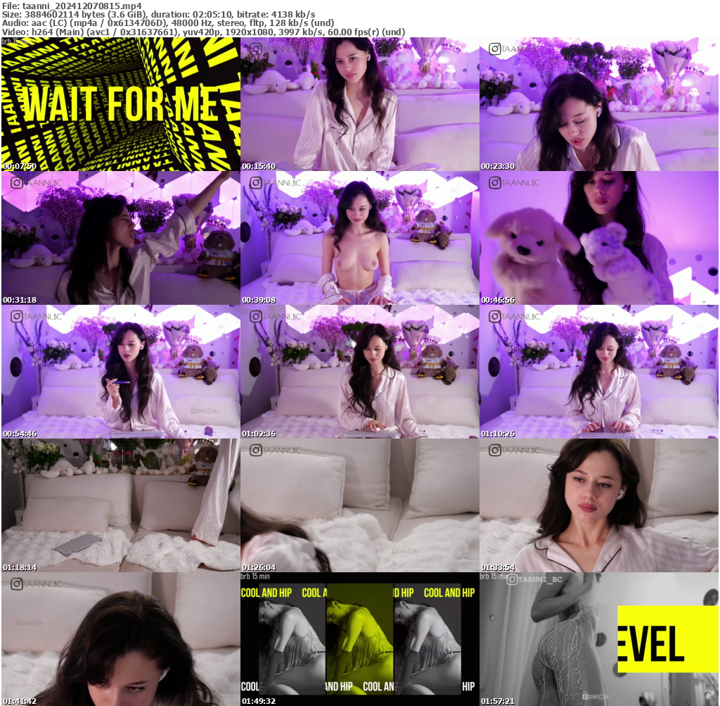 Preview thumb from taanni on 2024-12-07 @ bongacams