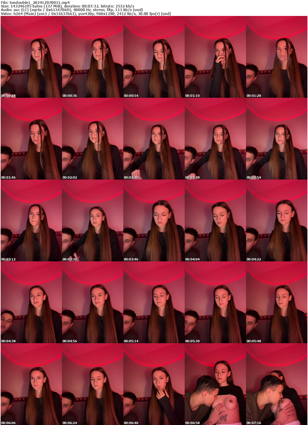 Preview thumb from tendouble1 on 2024-12-07 @ bongacams