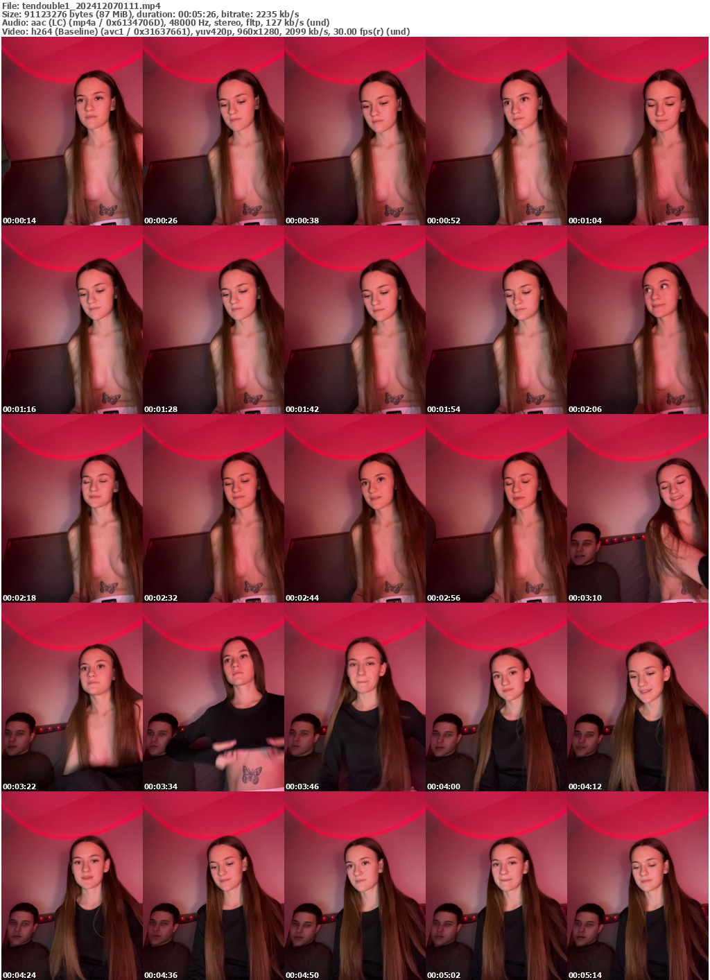 Preview thumb from tendouble1 on 2024-12-07 @ bongacams