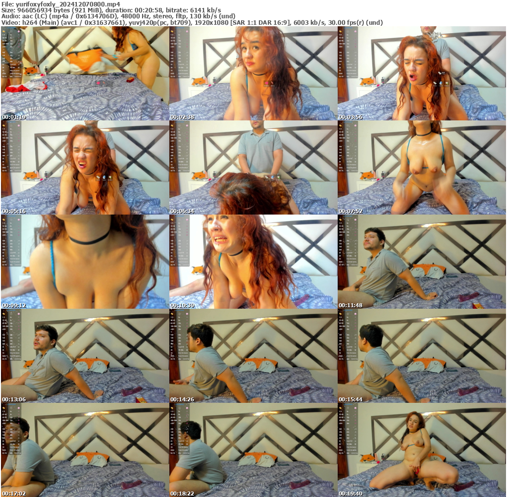 Preview thumb from yurifoxyfoxly on 2024-12-07 @ bongacams